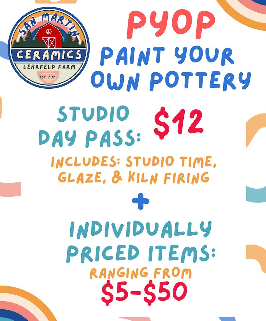 Paint your own pottery and mother's day mini session